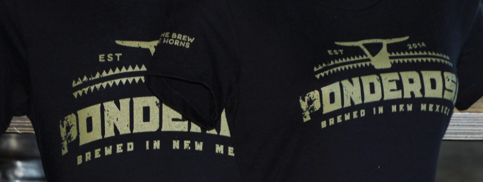 Le T shirt del brew pub Ponderosa nel New Mexico