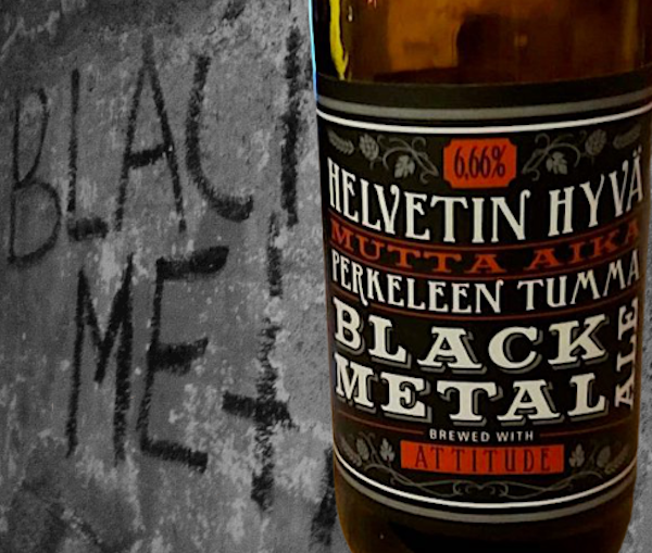 La Black Metal Ale è prodotta da The Flying Dutchman, il birraio nomade.