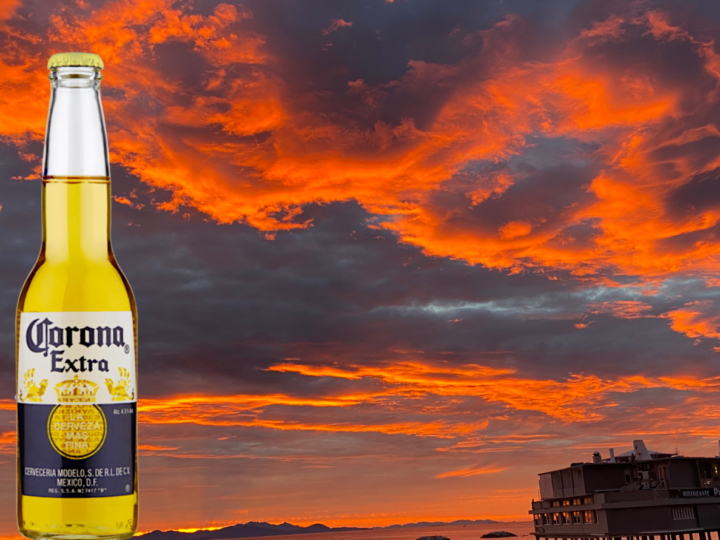 Il tramonto di Corona.