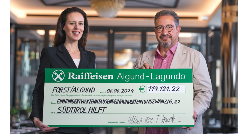 Birra FORST sostiene il “Fondo di solidarietà rurale” del territorio.