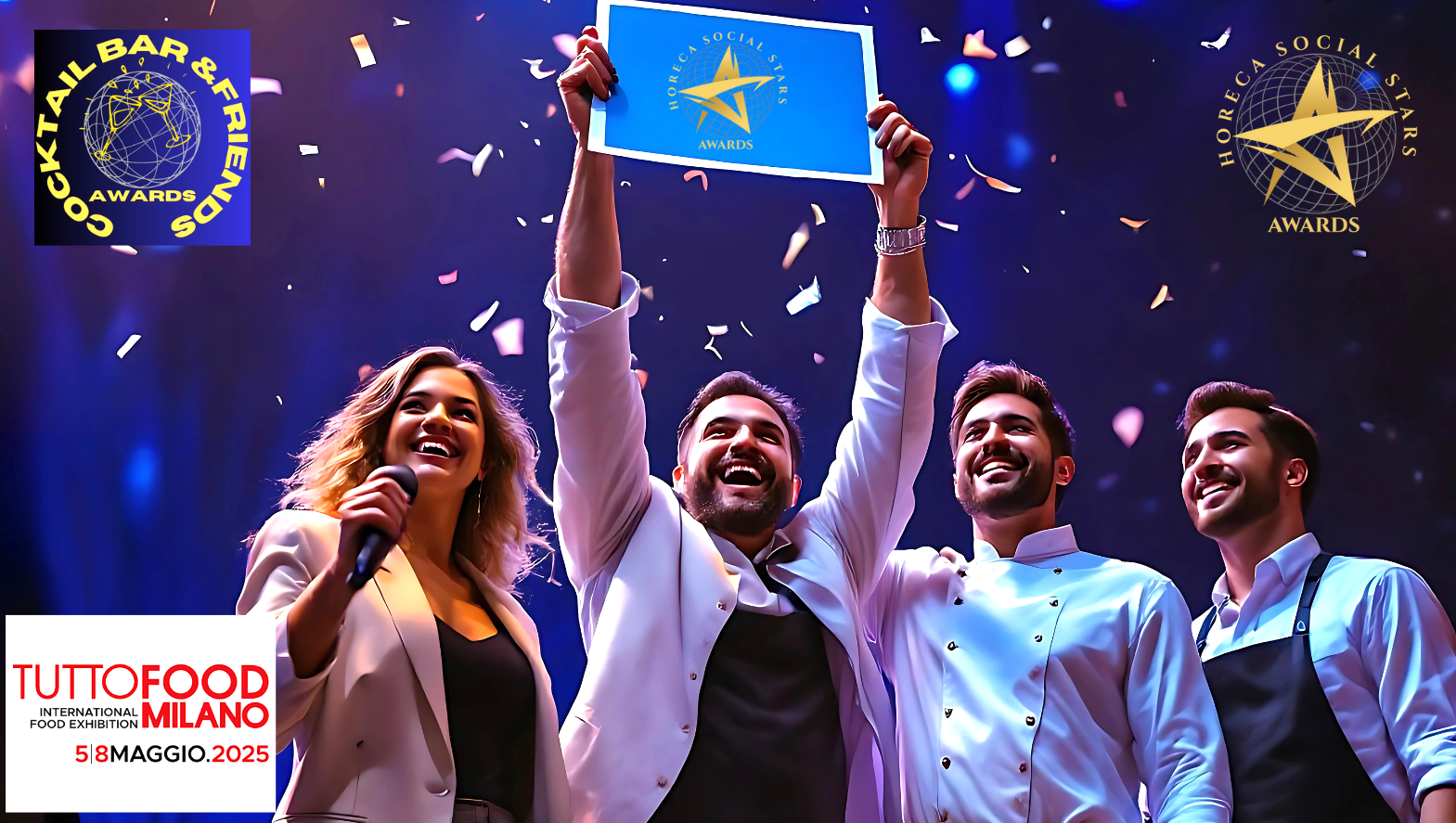 A Tuttofood 2025 due eventi esclusivi Horeca Social Stars e CocktailBar&Friends Awards