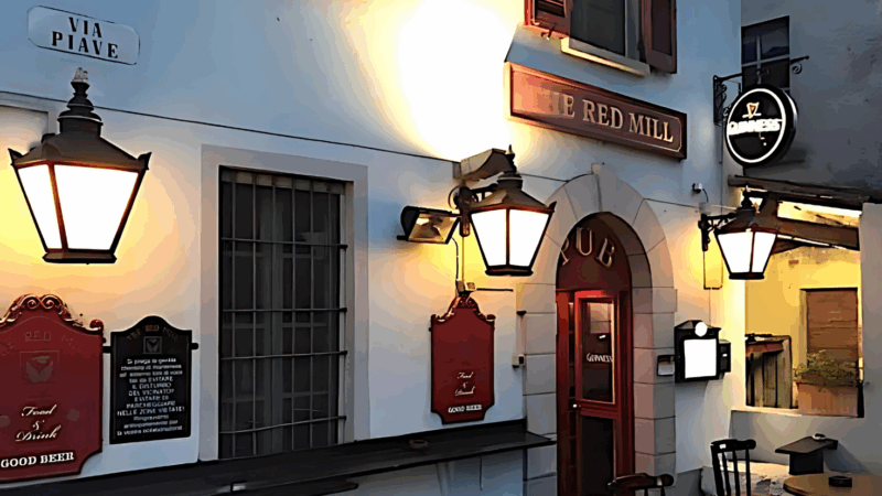 Red Mill Pub: dalle pale di un Mulino alle spine della Guinness.